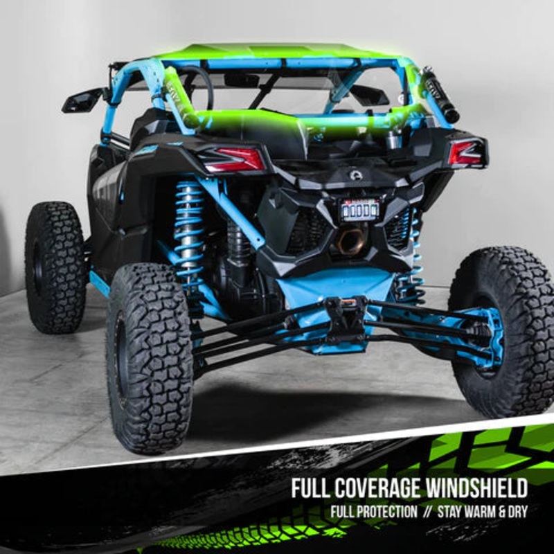Can-Am Maverick X3 Back Windshield 3/16" (Fits With or Without Intrusion)