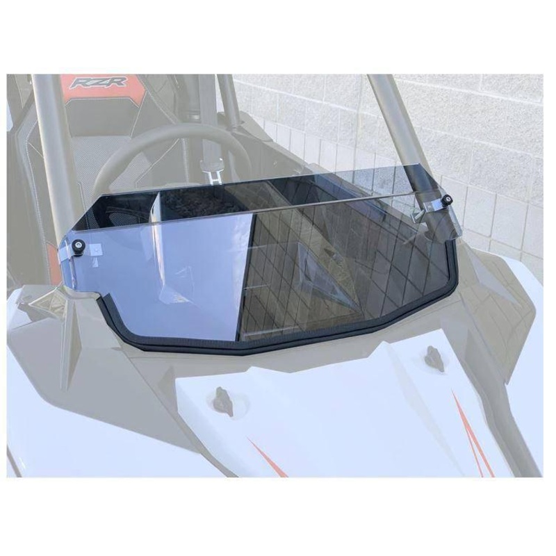 Polaris RZR RS1 Polycarbonate Clear Half Windshield with Billet Clamps (2018+)