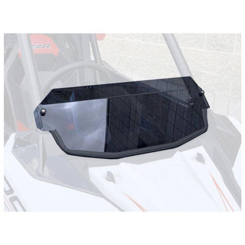 Polaris RZR RS1 Polycarbonate Tinted Half Windshield with Billet Clamps (2018+)