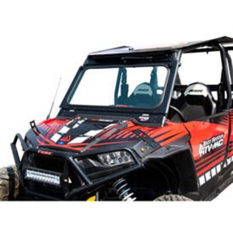 Polaris RZR UTV Folding Glass Windshield with Windshield Wiper (2014+)