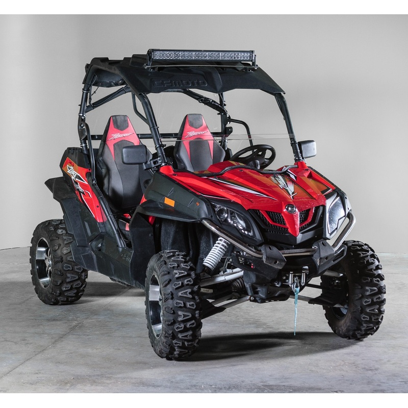 TERRARIDER CF MOTO ZFORCE HALF UTV WINDSHIELD (EXCLUDES ZFORCE 950 & 2023 800 MODELS) - SCRATCH RESISTANT 3/16