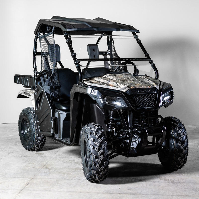 TERRARIDER HONDA PIONEER 520 TILTING UTV WINDSHIELD - SCRATCH RESISTANT 1/4