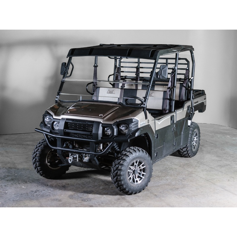 TERRARIDER KAWASAKI MULE PRO (FX / DX MODELS) SERIES (2015+) HALF UTV WINDSHIELD - SCRATCH RESISTANT 1/4