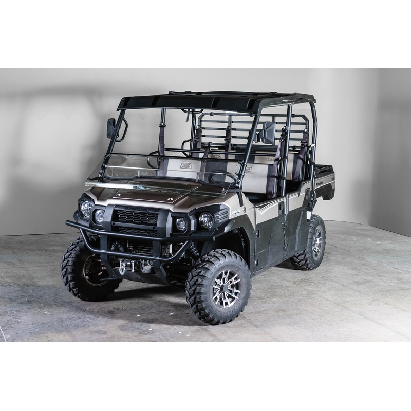 TERRARIDER KAWASAKI MULE PRO (FX / DX MODELS) SERIES (2015+) TILTING UTV WINDSHIELD - SCRATCH RESISTANT 1/4