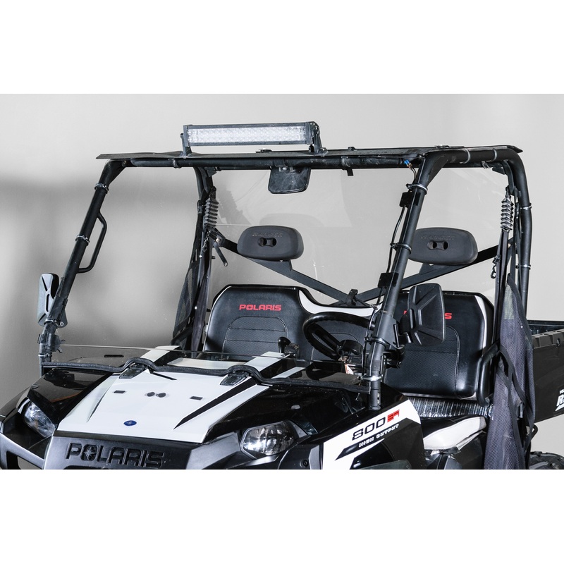 TERRARIDER POLARIS RANGER (2009 XP+ ROUND ROLL BARS) FULL UTV WINDSHIELD - STANDARD 3/16