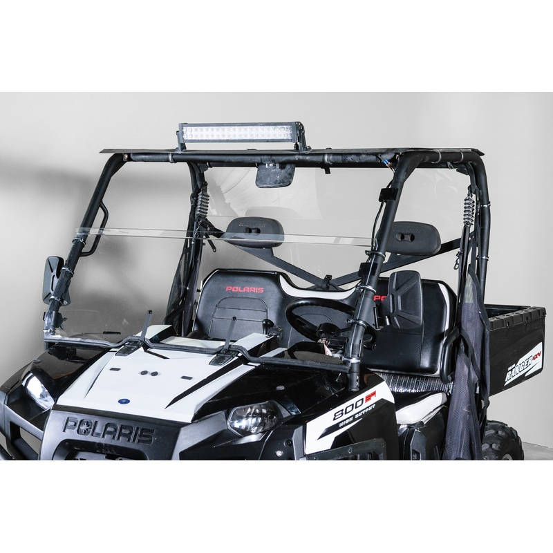 TERRARIDER POLARIS RANGER (2009 XP+ ROUND ROLL BARS) HALF UTV WINDSHIELD - STANDARD 3/16