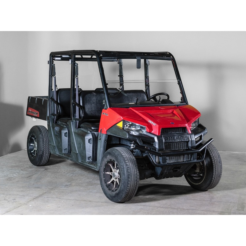 TERRARIDER POLARIS RANGER MID SIZE (2015-2021) HALF UTV WINDSHIELD - PRO FIT FRAME - SCRATCH RESISTANT 1/4"