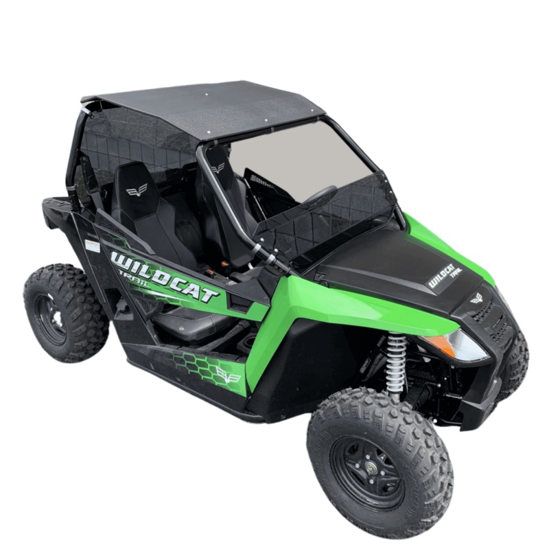 Wildcat Trail/Sport 700 Half Windshield with Billet Mounts (2014+)