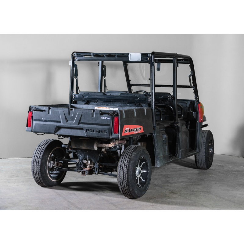 TERRARIDER POLARIS RANGER MID SIZE (2015+) BACK UTV WINDSHIELD - PRO FIT FRAME - SCRATCH RESISTANT 3/16"