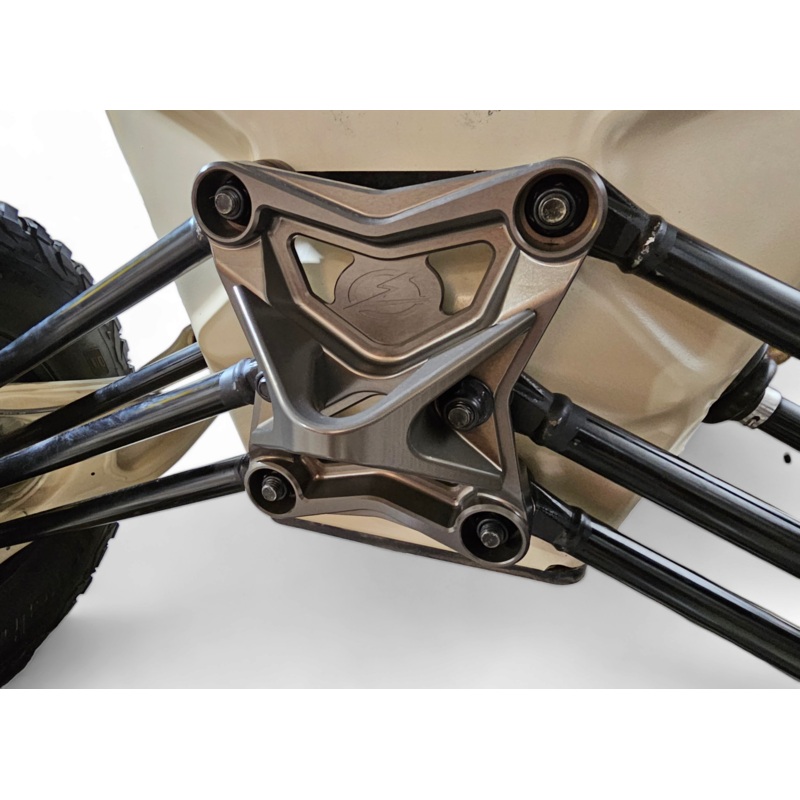 2017-2021 Can Am X3 Maverick EOD Radius Rod Plate with Tow Hook Gun Metal