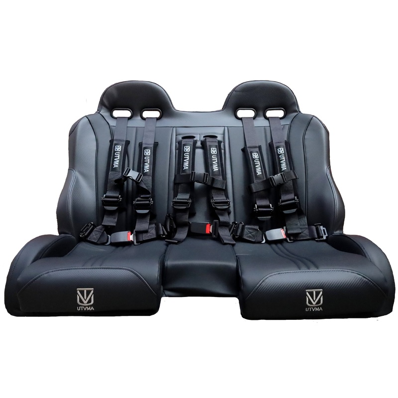 RZR 1000/900 Front and Rear Bench Seat W Harnesses (over the console)