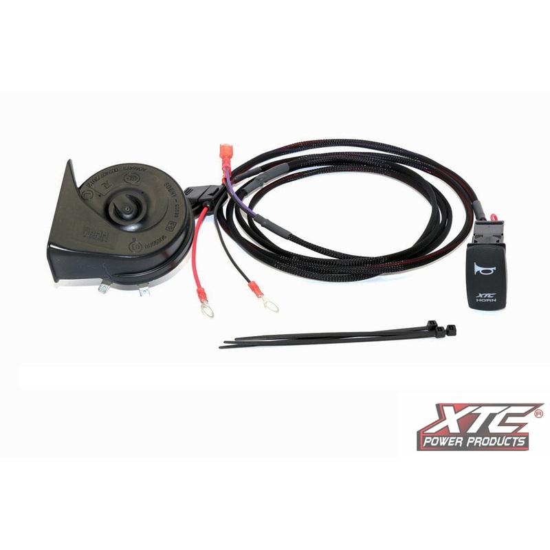 XTC Polaris RZR XP Plug and Play Horn Kit with Blue LED Rocker Switch