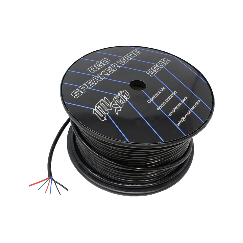 6 Conductor RGB Speaker Wire - 50'