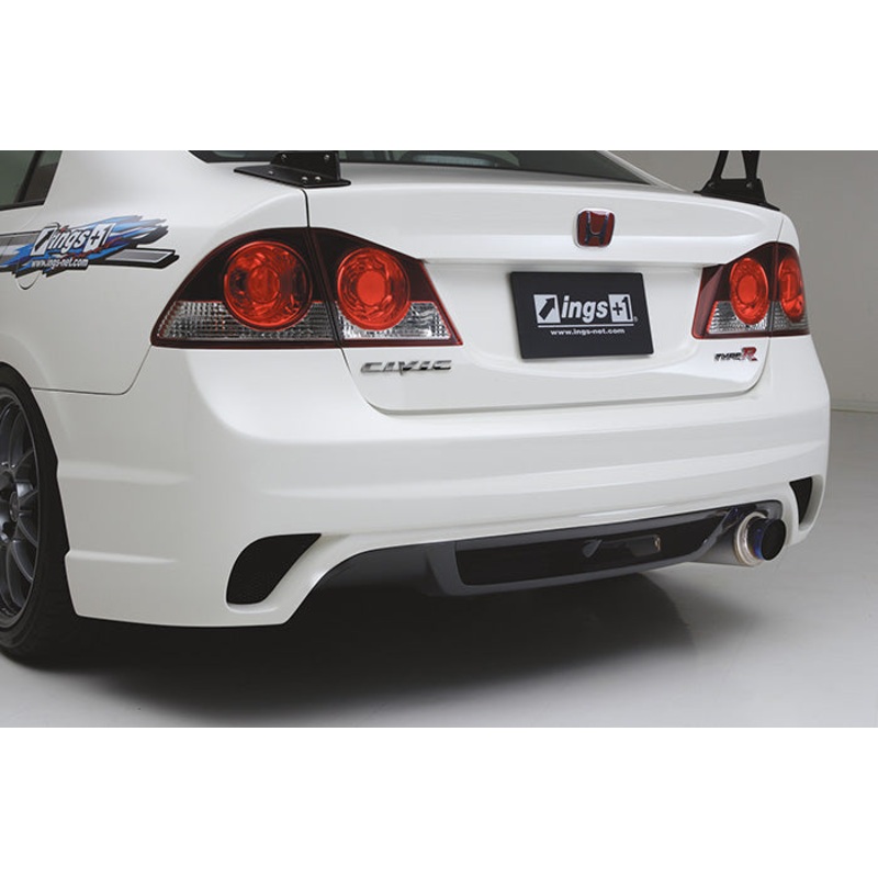 INGS N-SPEC REAR BUMPER FRP FOR HONDA CIVIC TYPE-R FD2 00149-00302