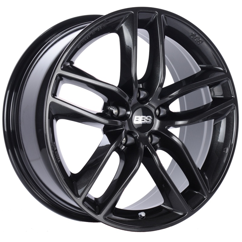 BBS SX 19x8.5 5x108 ET45 Crystal Black Wheel -70mm PFS/Clip Required