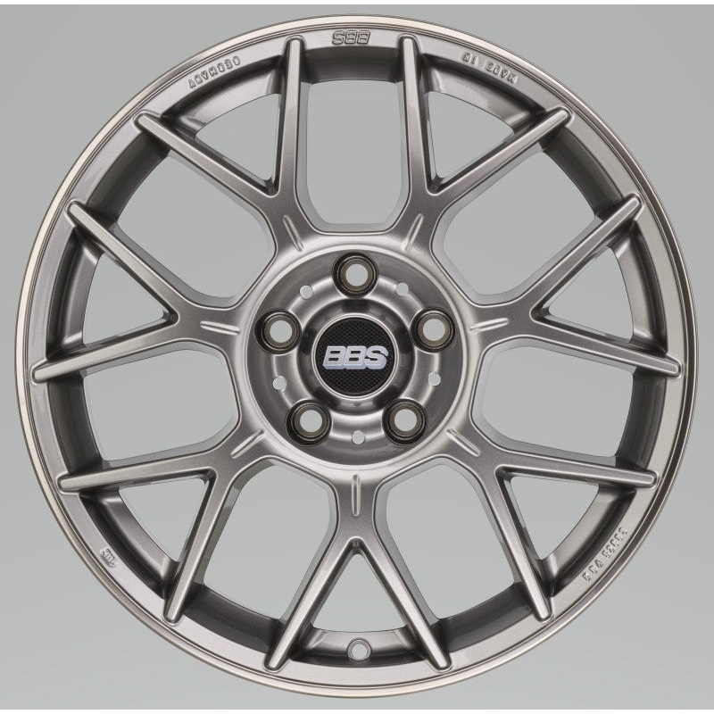 BBS XR 20x8.5 5x114.3 ET40 Platinum Gloss Wheel -82mm PFS/Clip Required