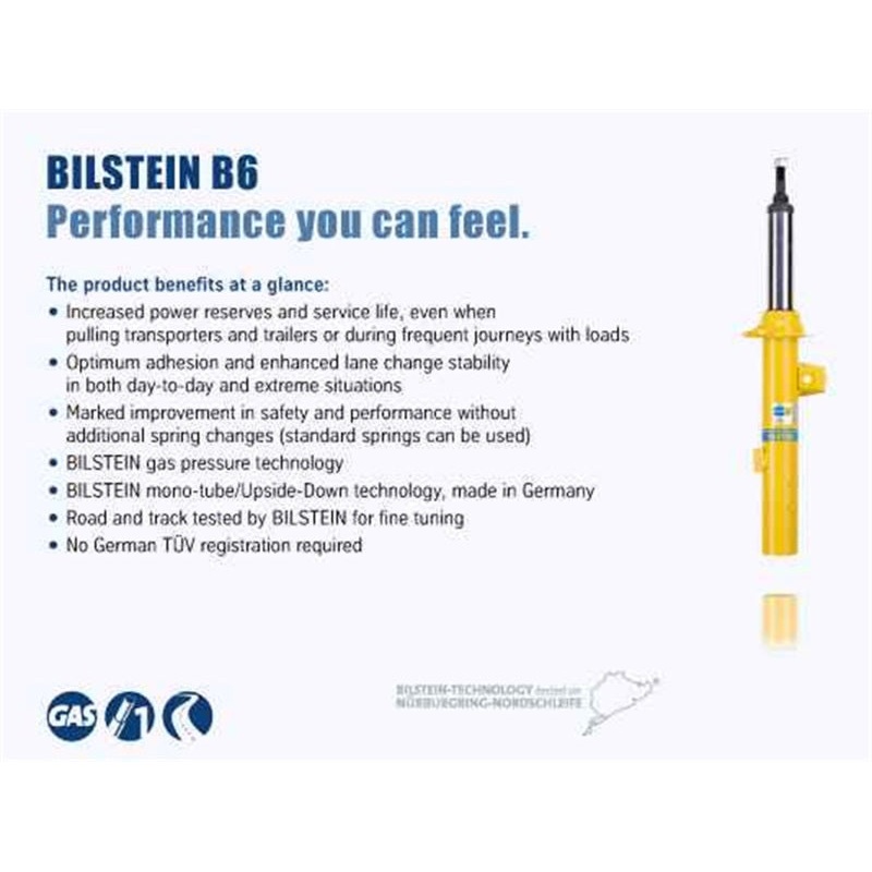 Bilstein B8 (SP) 00-11 Ford Focus Rear 46mm Monotube Shock Absorber