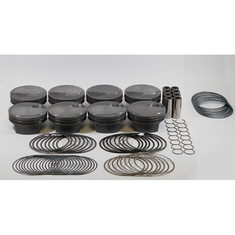 Mahle MS Piston Set BBC 540ci 4.500in Bore 4.25in Stroke 6.385in Rod .990 Pin 38cc 13.2 CR Set of 8