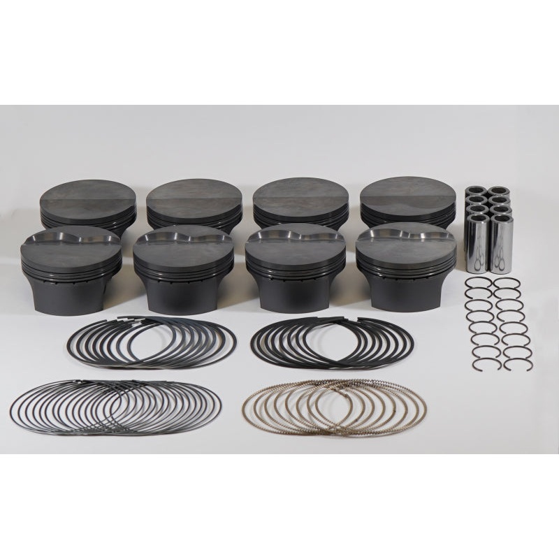 Mahle MS Piston Set GM LSX 408cid 4.030x1.110RCH 4.000 Stk 6.125 Rod .927 Pin -5.8cc 10.9CR Set of 8