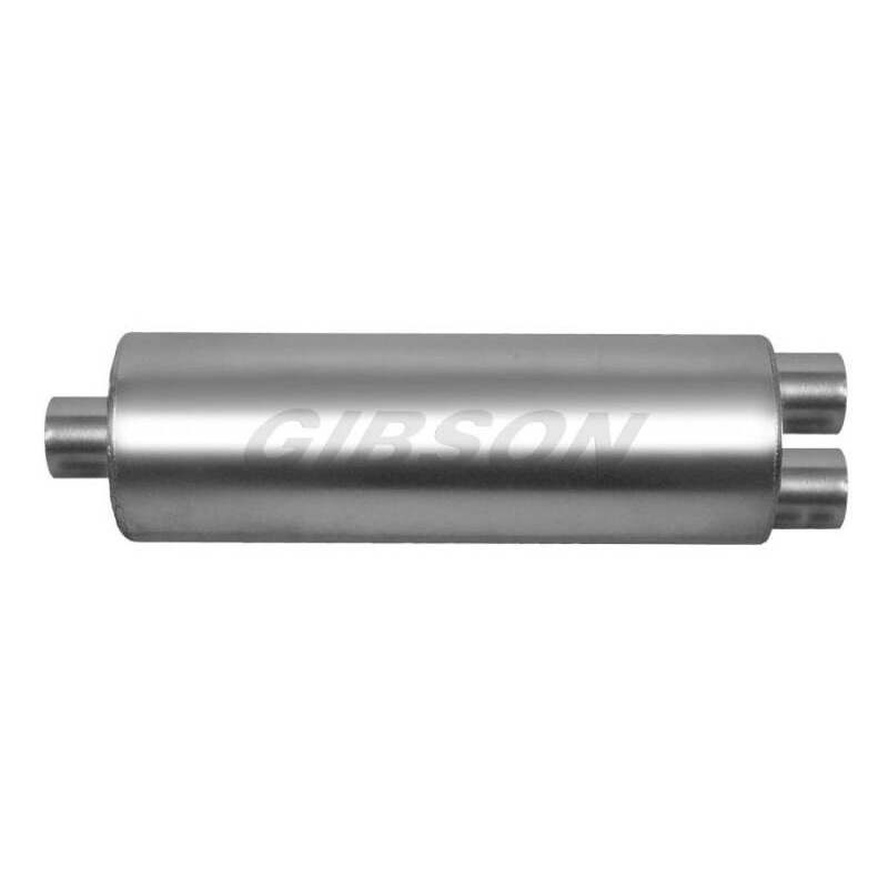 Gibson SFT Superflow Center/Dual Round Muffler Stainless