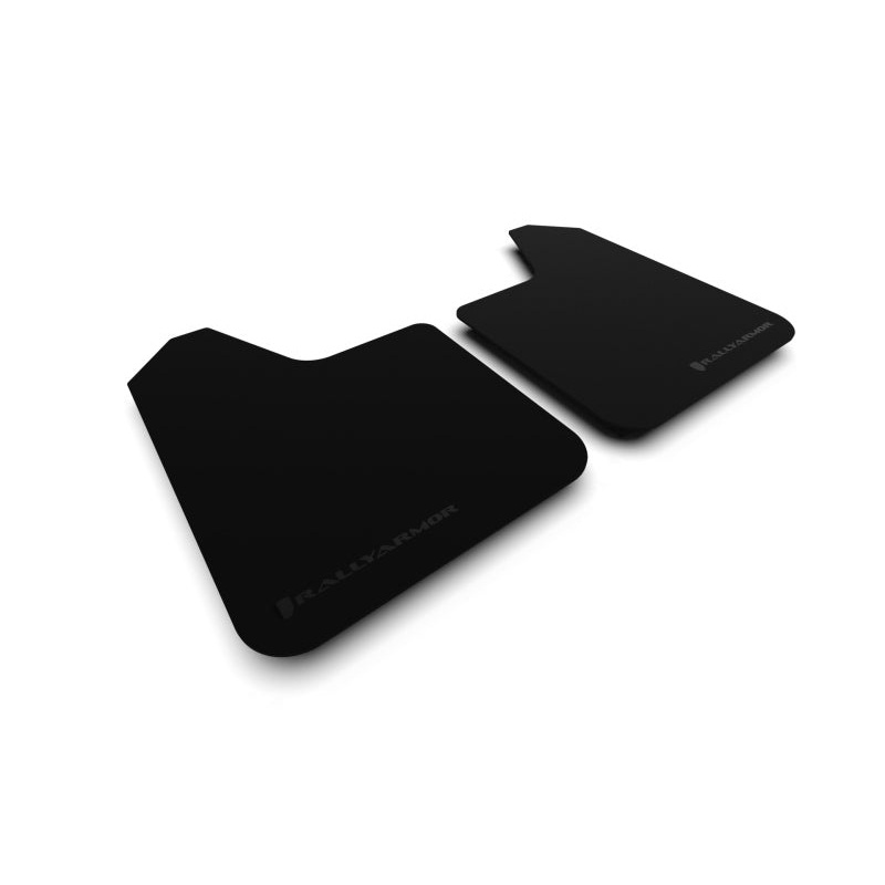 Rally Armor Universal Basic Mud Flap w/ Black Logo - Pair