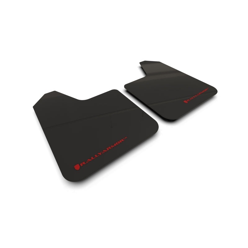 Rally Armor Universal UR Black Mud Flap Red Logo - Pair