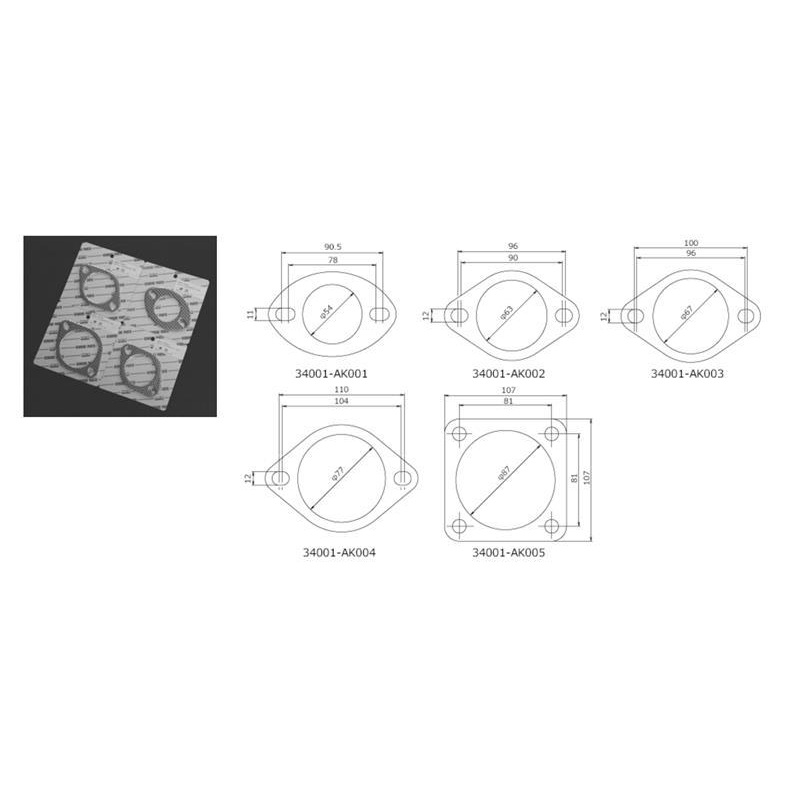 HKS Gasket 50mm Universal EX (2pcs)