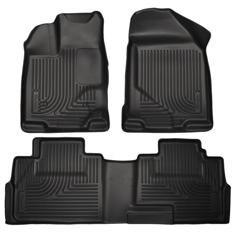 Husky Liners 07-13 Ford Edge / 07-13 Lincoln MKX Weatherbeater Black Front & 2nd Seat Floor Liners