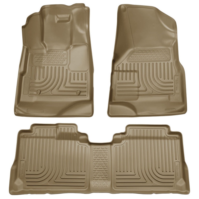 Husky Liners 09-12 Ford Escape/Mazda Tribute (Base/Hybrid) WeatherBeater Combo Tan Floor Liners