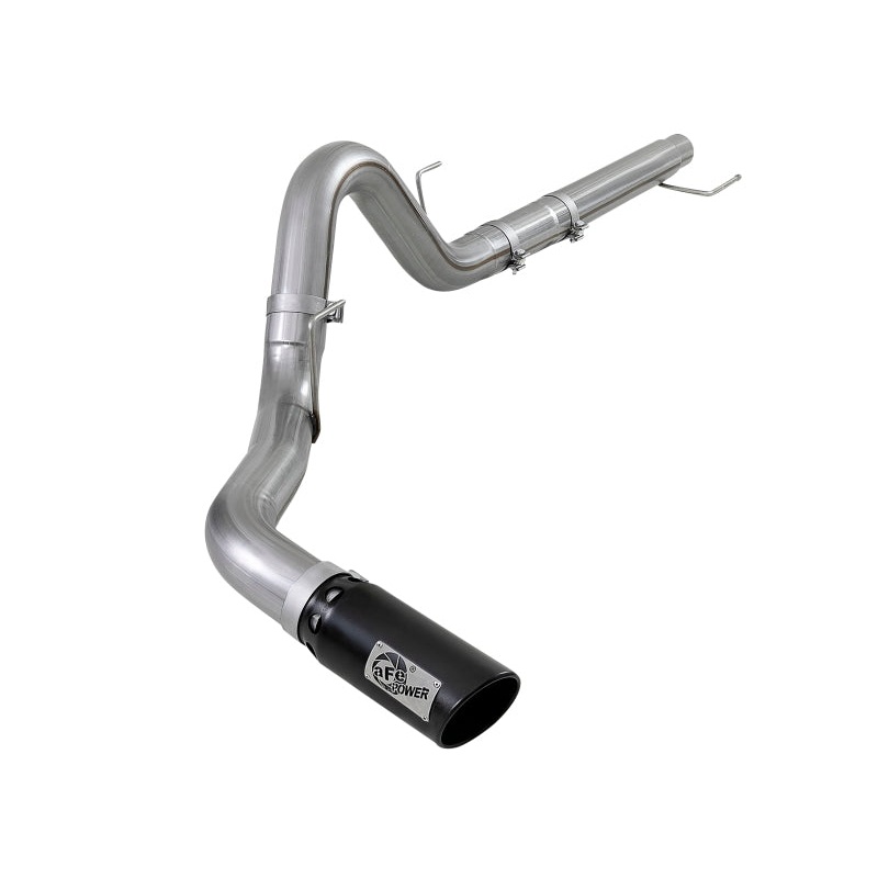 aFe Large Bore-HD 4in 409 SS DPF-Back Exh 18-19 Ford F-150 V6-3.0L (td) w/ Black Tip