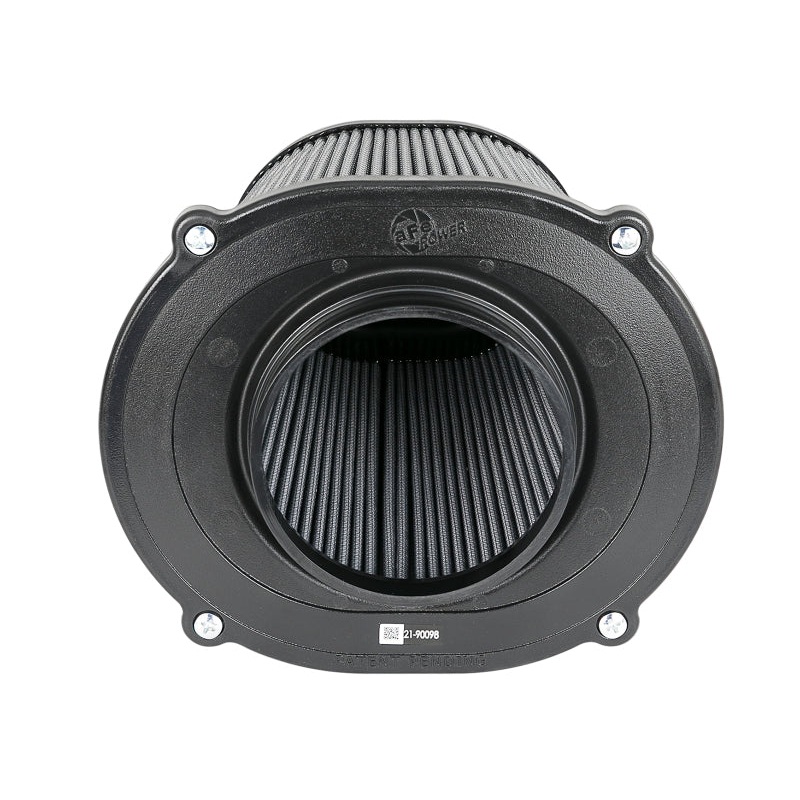 aFe Quantum Pro DRY S Air Filter Flat Top - 5in Flange x 9in Height