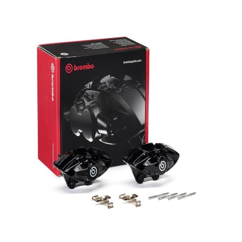 Brembo OE 16-21 BMW M2/17-18 M3/17-20 M4/14-16 M235i Hydraulic Rear X-Style Brake Calipers - Black