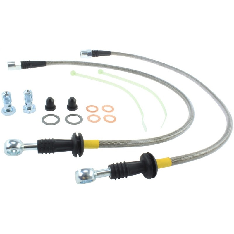 StopTech 02-06 Mini & Mini S Stainless Steel Front Brake Line Kit