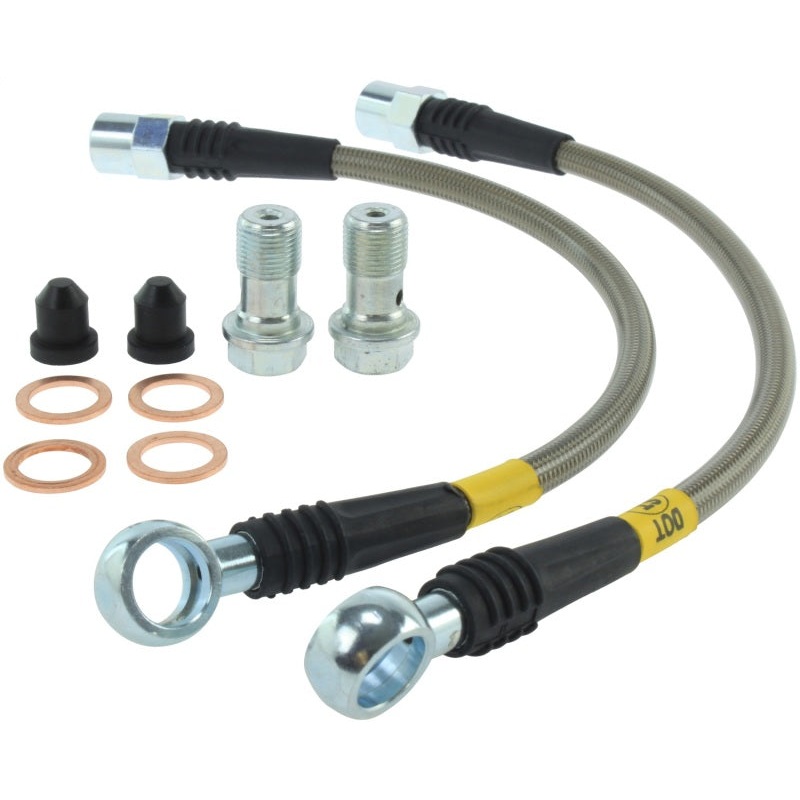 StopTech 02-08 Audi A4 Quattro Rear Stainless Steel Brake Line Kit