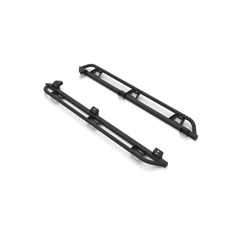 N-Fab Trail Slider Steps 16-20 Toyota Tacoma Crew Cab All Beds - SRW - Textured Black