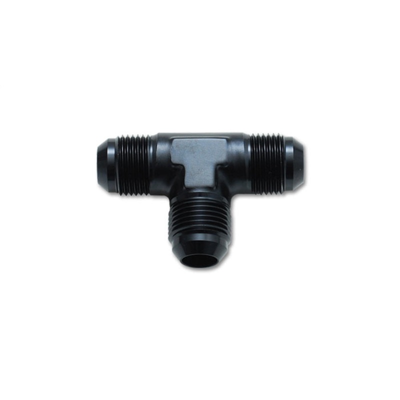 Flare Tee Adapter Fitting; Size: -10AN; 6061 Aluminum; Anodized Black; - CFRI736074341