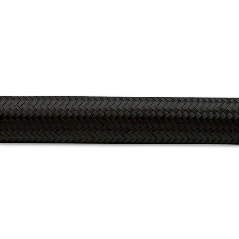 Nylon Braided Flex Hose; Size: -4AN; Hose ID: 0.22in.; 10ft. Roll; Black; - CFRI736073548