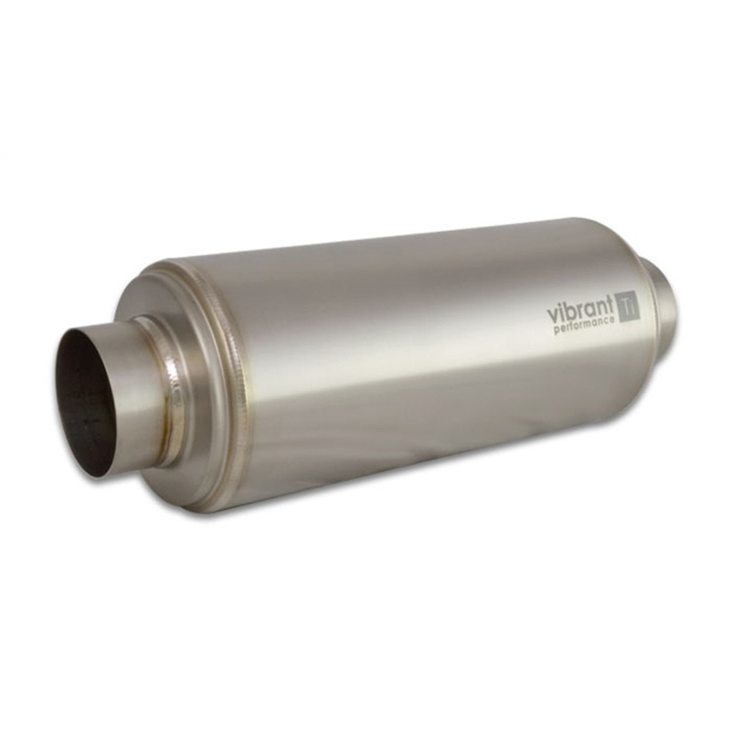 Titanium Resonator; 2.5 in. Inlet/Outlet x 16 in. Long; - CFRI736072680