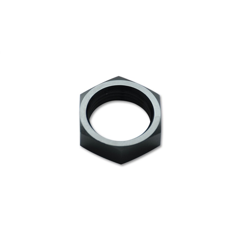 Bulkhead LockNut; Size: -3AN; 6061 Aluminum; Anodized Black; - CFRI736074234