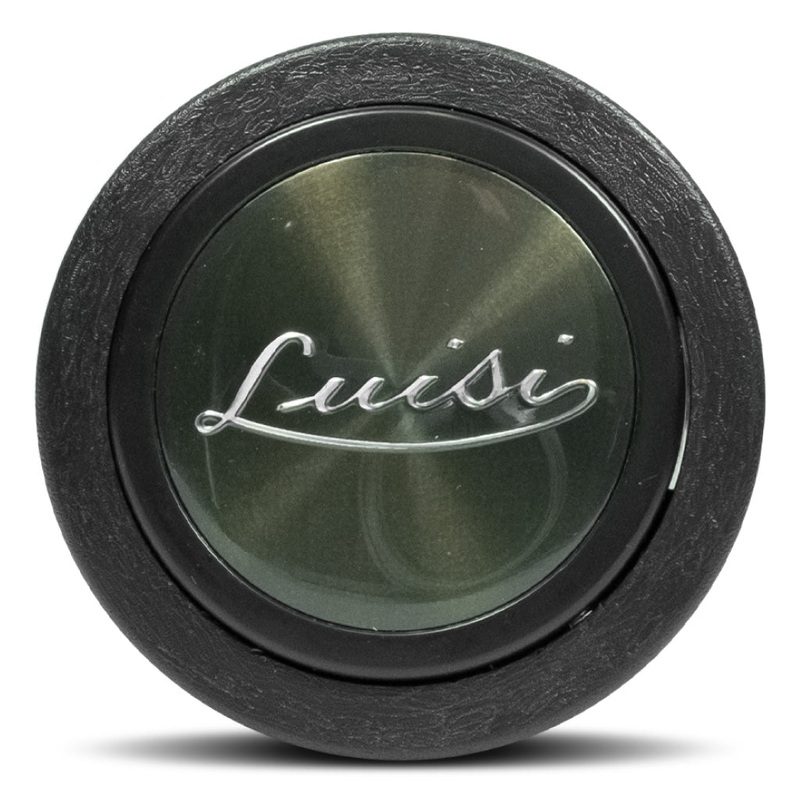 Luisi Storico Steering Wheel Horn Button - Glossy Green Chromed Logo