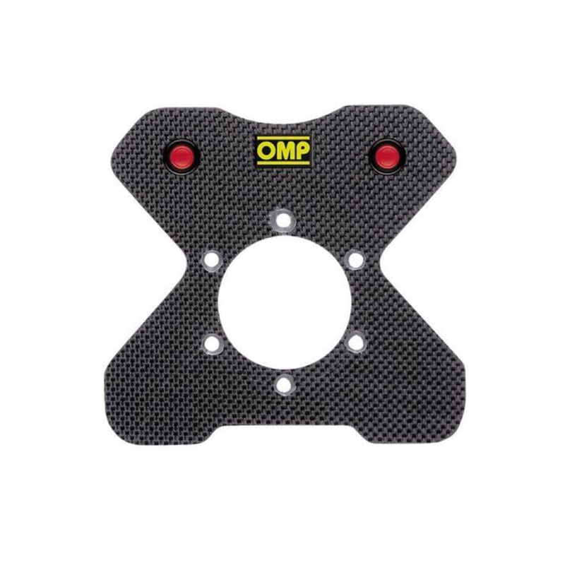 OMP Steering Wheel 4 Button Plate - Carbon