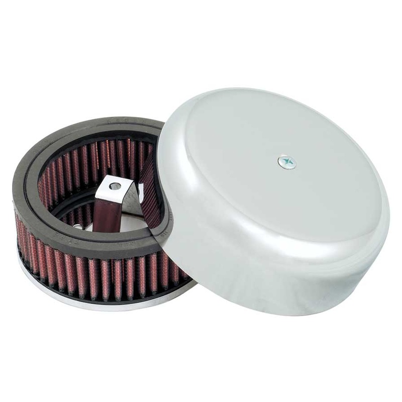 This K&N custom air cleaner was designed to fit older motorcycles. - CFRI736083215