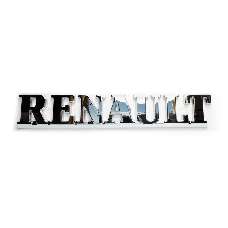 Genuine OEM Renault Tailgate Trunk Boot Lid Badge Emblem Lettering Logo Monogram Chrome - Fits Clio II Sport 2001 172 182 - 7700817027