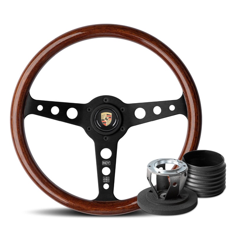 MOMO Indy Heritage Steering Wheel & Hub Adapter Boss Kit For Porsche Cayenne