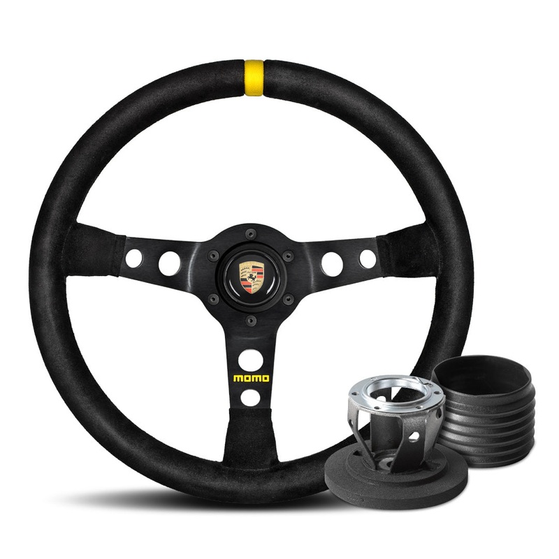 MOMO Mod. 07 Cup Steering Wheel & Hub Adapter Boss Kit For Porsche 944, 911 (993), 911 (964), 911 Carrera 2 & 4 & RS (964)