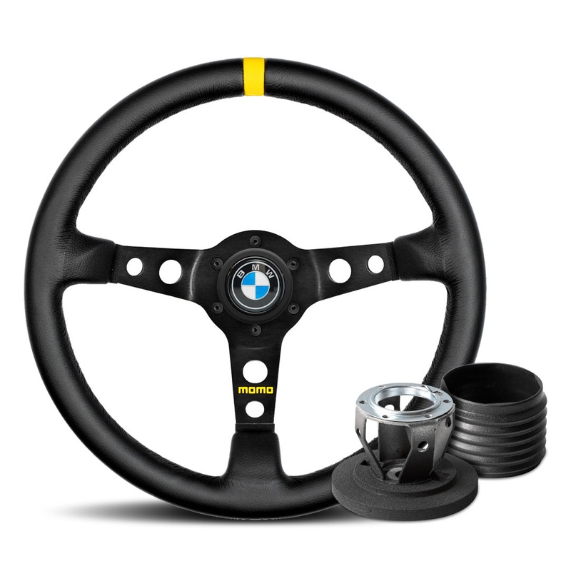 MOMO Mod. 07 Steering Wheel & Hub Adapter Boss Kit For BMW E30 E24 E32 E28