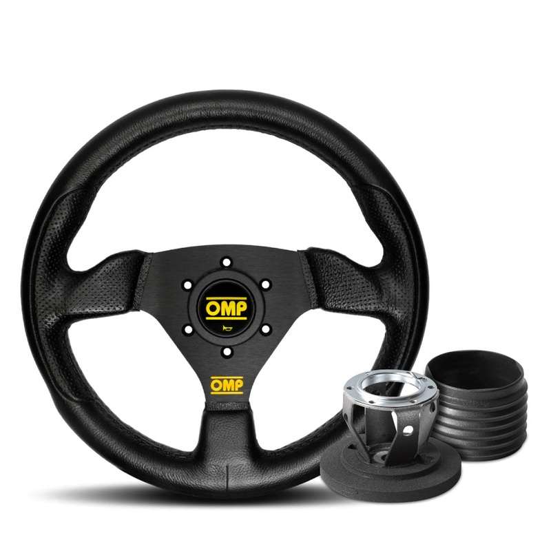 OMP Trecento Uno Steering Wheel & Hub Adapter Boss Kit For Renault Clio 172/182