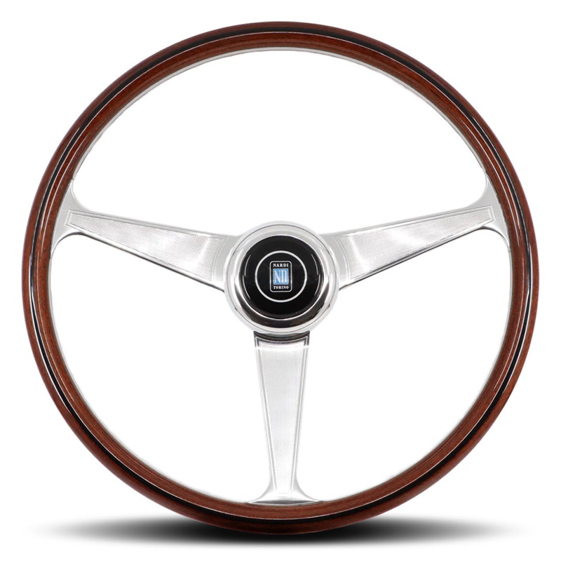 Nardi Anni 60 Steering Wheel - Mahogany Wood Guilloch Spokes 380mm