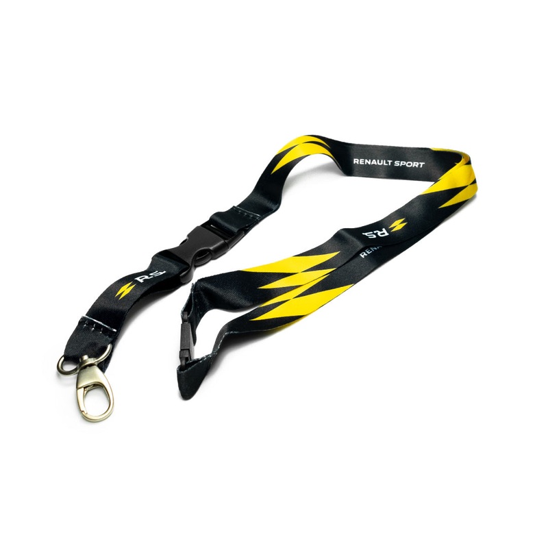 R.S. Performance Renault Sport Lanyard Neck Strap - Black & Yellow
