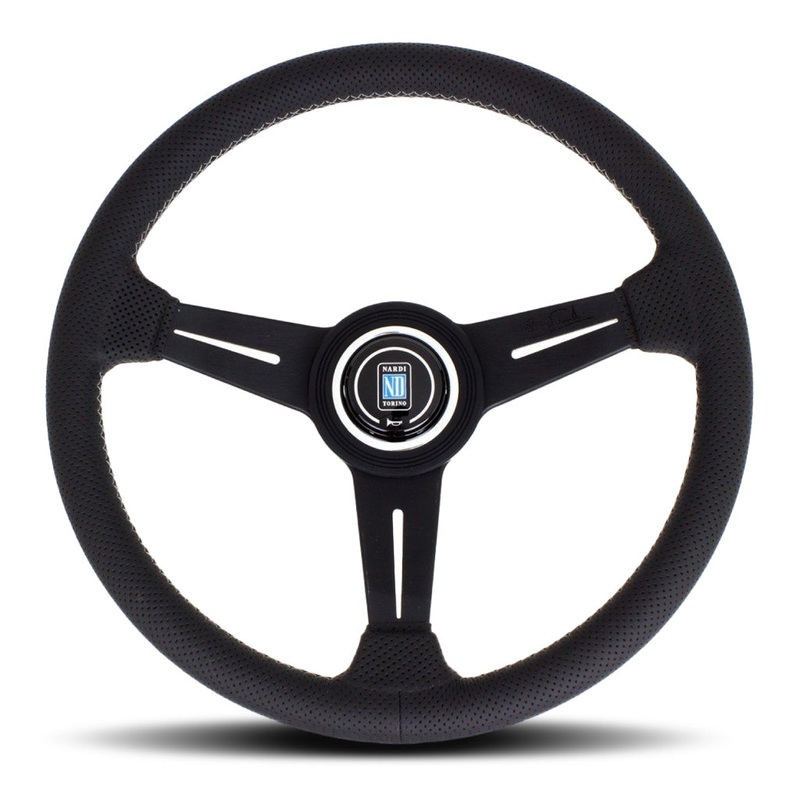 Nardi ND Classic Steering Wheel - Black Airleather Black Spokes 340mm